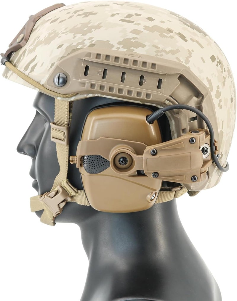 HEARFALCOM Tactical Helmet ARC Track Adapter for Tactical Electronic Shooting Earmuff Compatible Howard Leight Impact Sport Headset - Image 5